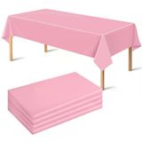 Masa Örtüsü Baskısız Pembe Doğum Günü, Mevlit, Partiler İçin Masa Örtüsü 120X180