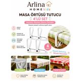 Masa Örtüsü Mandalı Yaylı 4 Lü Set
