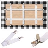 Masa Örtüsü Tutucu Klipsler Gizli Kayış 5'li Paket, Ayarlanabilir Esneklik, Piknik Masa Örtüsü Klipsi, İç Mekan, Dış Mekan, Kalın Masalar için Büyük Kelepçe, Tezgah Örtüsü, Parti, Restoran, Kamp, RV