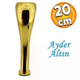 Masa Puf Tabure Tv Ünitesi Konsol Koltuk Ayağı Mobilya Ayakları Ayağı Metal Ayakları 20 Cm Altın