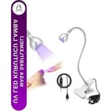 Masa Sabitlemeli Uv Led Oje Kurutucu Lamba, Beyaz