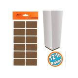 Masa Sandalye Parke Zemin Koruyucu Keçe Yapışkanlı Dikdörtgen 35X55 Mm (12'Li Paket)