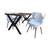 Masa-Sandalye St Acılır Kutuk Model Metal X Ayak Ve Dokme Sunger Sandalye El Yapi