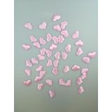 MASA SERPME KONFETİ KALP PEMBE SATEN