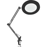 Masa Üstü Büyüteç Ayarlanabilir Işıklı Tamir Hobi Güzellik Merkezi 160MM 5x Siyah - AL2451