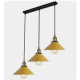 MASA ÜSTÜ SIRALI ÜÇLÜ AVİZE SARI BAŞLIK 60 CM EN MASA ÜSTÜ MYL003082