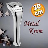 Masa Yükseltici Tv Ünitesi Konsol Koltuk Ayağı Mobilya Ayakları Ayağı Metal Ayak 20 Cm Krom