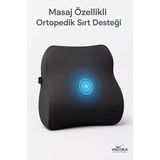 Masaj Sistemli Ortopedik Sırt Minderi – Omurga Dostu Ergonomik Bel Desteği