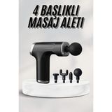Masaj Tabancası 24V Type-C Hızlı Şarj Girişli Masaj Aleti Uzun Ömürlü - 0 - Siyah
