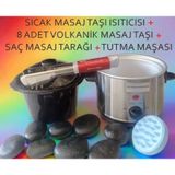 Masaj Taş Isıtıcısı (Little)+Masaj Taşı+Tutacak+Masaj Tarağı