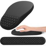 Masaj Tasarımlı Ergonomik Mouse Pad ve Klavye Bilek Desteği, Yerden Tasarruflu Mouse Pad Bilek De - Genel - Çok Renkli