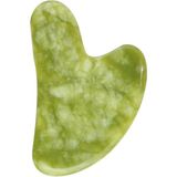 Masaj Taşı Jade Guasha Doğaltaş Masaj Aleti Yeşil - 000-Siyah