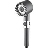 Masajlı Açma Kapama Tuşlu Filitreli 3 Mod Kaliteli Banyo Yüksek Basınçlı Duş Başlığı 1 Adet - Gri