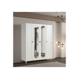 Masal %100 Mdf Membran 4 Kapaklı Dolap Gardırop masal 04
