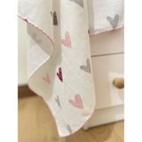 Masal Baby Kids Kız Bebek Patik & 80X90 cm Müslin Battaniye / Kız & Erkek Bebek Hediyelik / Mevlit Patiği - Mor - Pembe