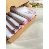 Masal Baby Kids Kutulu Müslin Bebek Ağız Mendili Seti. (5 Adet) & Penye Bebek Ağız Mendili (%100 Pamuk) - 0 - 2 Yaş - Pembe