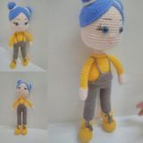 Masal Bebek Amigurumi Organik Oyuncak