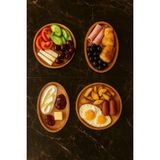 Masal Design Darev Ahşap 4 Parça Kahvaltı Takımı, Kahvaltılık, Sunumluk (1.sınıf Kalite Kayın Ağacı )