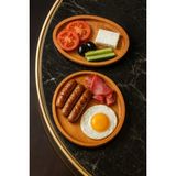 Masal Design Mara Ahşap 2 Parça Kahvaltı Takımı, Kahvaltılık, Sunumluk (1.sınıf Kalite Kayın Ağacı )
