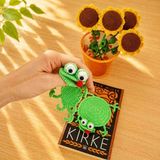 Masal Gurumi Oscar Amigurumi Örgü Kitap Ayracı ve Bardak Altlığı