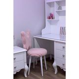 Masal Home Pink Kelebek Makyaj Sandalyesi