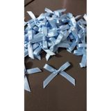 Masal Kırtasiye & Hediyelik Eşya 50 Adet Mavi Minik 3.5x 4 Cm Kurdele Fiyonk Hediyelik Süs