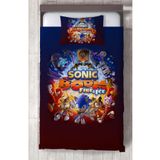 MASAL ODAM BEBEK VE ÇOCUK ODASI Sonic Boom Desenli Yatak Örtüsü
