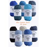 Masal Örgü Evi 25 Gram Mini Cotton Serisi%100 Pamuk Örgü İpi 10 Renk Punch ve Amigurumi İpi