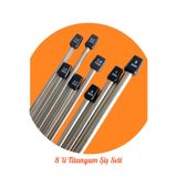 Masal Örgü Evi Sultan/yabalı 8'li Titanyum Örgü Şişi Seti 35 Cm 3-3,5-4-4,5-5-6-7 Ve 8 Numara