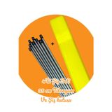 Masal Örgü Evi Sultan/yabalı Şiş Kutulu 4'lü Titanyum Örgü Şişi Seti 35 Cm 5-6-7 ve 8 Numara