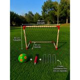 Masal Oyuncak Ahşap Futbol Kalesi (Mini futbol topu + pompa + sabitleme telleri )