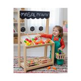 Masal Oyuncak Ahşap Oyuncak Manav tazgahı