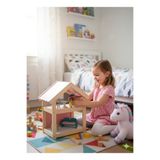 Masal Oyuncak Montessori Ahşap 2 Katlı Oyuncak Bebek Evi