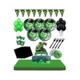 Masal Şekerleme 8 Kişilik Hulk Parti Seti Pasta Süsü Dahil