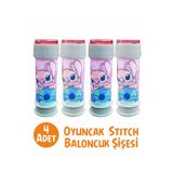 Masal Şekerleme Lilo & Stitch Köpük Üflemeli Baloncuk 4' lü