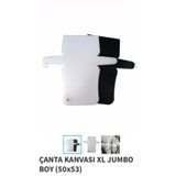 MASAL TUHAFİYE KANVAS JUMBO BOY PLASTİK ÇANTA KANVASI 50*53 CM