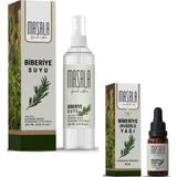 Masala Biberiye Hidrolat & Uçucu Yağ Seti – 125 ml Biberiye Suyu & 10 ml Biberiye Yağı | Saf ve Doğal