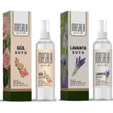 Masala Hidrolat Seti %100 Doğal Yağlı Saf Gül Suyu - Lavanta Suyu 2 x 125 ml - 375 ml