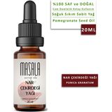 Masala Saf Nar Çekirdeği Yağı 20 Ml. (Pomegranate Carrier Oil) Soğuk Pres