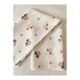 MASALBABY Çok Amaçlı Müslin Örtü 85x75 Cm Bebek & Çocuk & Yeni Doğan Müslin Battaniye, Müslin Bez arabalı soft renkler