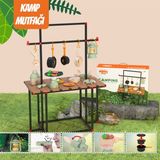 Masalı Kamp Mutfak Eşyaları Seti Tam Set Mutfak Oyuncakları