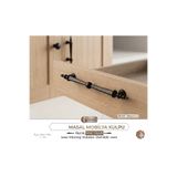 MASALL Merve Kulp 1 Adet 128mm ( Vidalı)dolap,komidin,şifonyer,ekmeklik Dolabı, Mutfak Dolabı