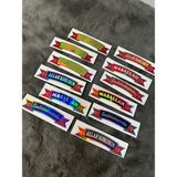 Maşallah Besmele Allah Korusun 3'lü Hologram Karışık Renk Etiket Sticker Yapıştırma Araba Tır Kamyon Dolmuş - Renkli