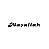 Maşallah Yazılı Oto Sticker Siyah 13X2cm