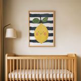 Masalsı Armut Çocuk Odası Duvar Posteri Çerçeveli Tablo Duvar Dekorasyonu - 21 x 30 - Ahşap Çerçeveli
