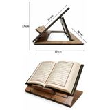 Masaüstü Ahşap Rahle Katlanabilir Rahle Tabletlik Masa Üstü Rahle Kitap Okuma Standı Ahşap Sayfa Tutucu Aparatlı