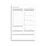 Masaüstü Ders Çalışma Planlayıcı | 60 Yaprak | 17X24 cm | Günlük & Haftalık Program Defteri | Öğrenci Planlama Bloknotu - Standart