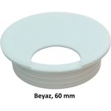 Masaüstü Kablo Kanalı Deliği Kapağı Beyaz 6 cm - 1 Adet