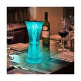 Masaüstü Lamba ve Nemlendirici Şarjlı Işık Kristal Desenli 7 Farklı Renk Atmosfer Lamba Göz Yormayan Işık Kitap Okuma Işığı Salon Oturma Odası Yatak Odası Aydınlatma 20CM x 9xm D13 - Option-1