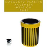 Masaüstü Plastik Kalemlik 6X10 cm Renkli